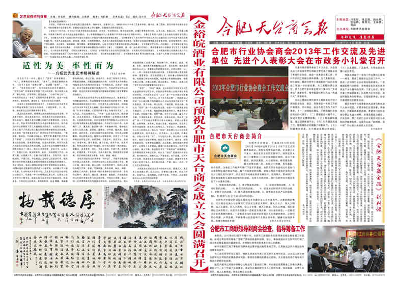 合肥市天台商会会刊(图2)